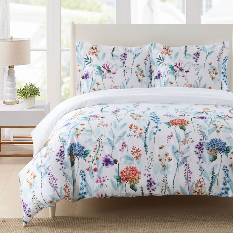 Brooksfield 100% Cotton 300 TC Duvet Cover Set – Contemporary Geometric Print - Royal Tradition
