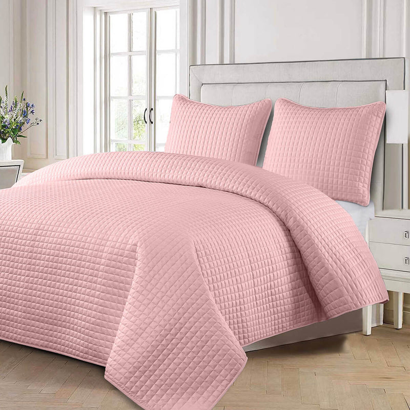 Checkered Quilts & Coverlet Set