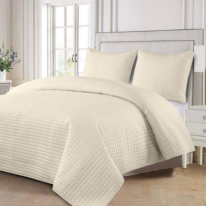 Checkered Quilts & Coverlet Set