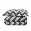 Chevron Combed Cotton Duvet Cover Set