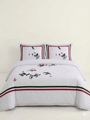 Florence Embroidered 100% Cotton 3-Piece  Duvet Cover Set