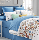 Butterfly 7 Piece Cotton Duvet Cover Set, King