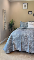 Helena Burgundy Quilt - Bedspread Set