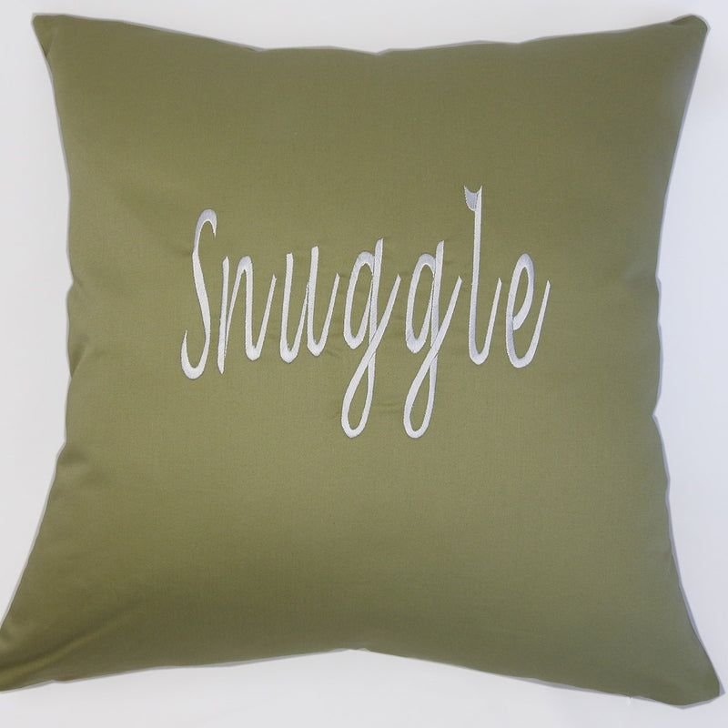 Snuggle Throw Pillow Cover 18 X 18 Inches 100% Cotton Sateen