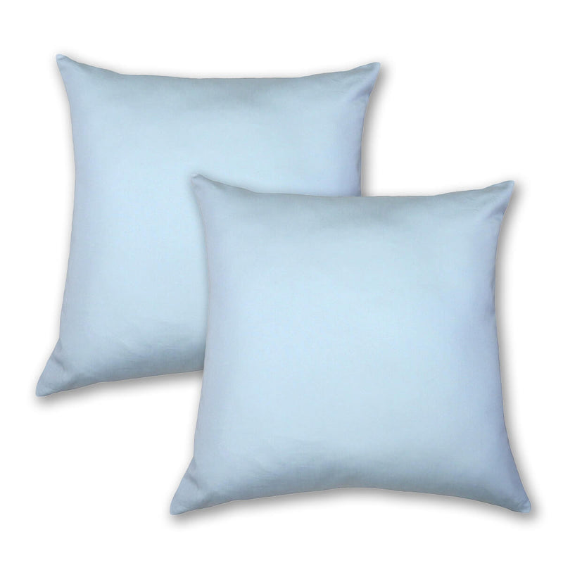 2PC Throw Pillow Covers 18 x 18 Inch Egyptian Cotton 1000 Thread Count