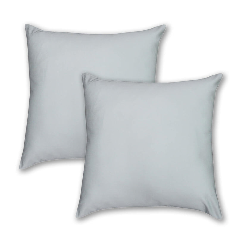 2PC Throw Pillow Covers 18 x 18 Inch Egyptian Cotton 1000 Thread Count