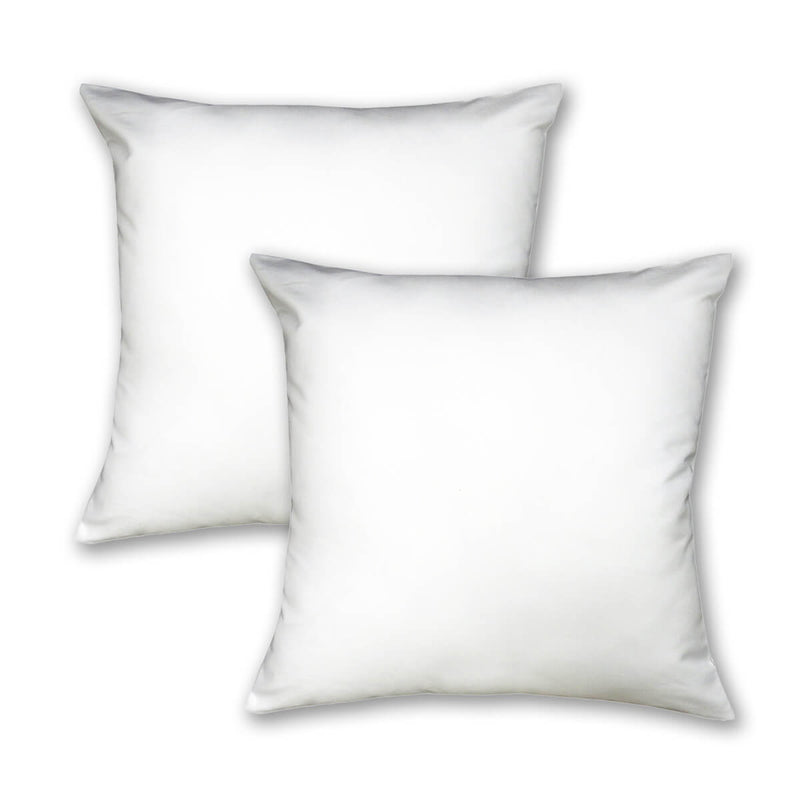 2PC Throw Pillow Covers 18 x 18 Inch Egyptian Cotton 1000 Thread Count