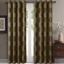 Lexington Circle Swirl Jacquard Curtains Top Grommet Panels (Set of 2)-Royal Tradition-104 x 84" Pair-Green-Egyptian Linens