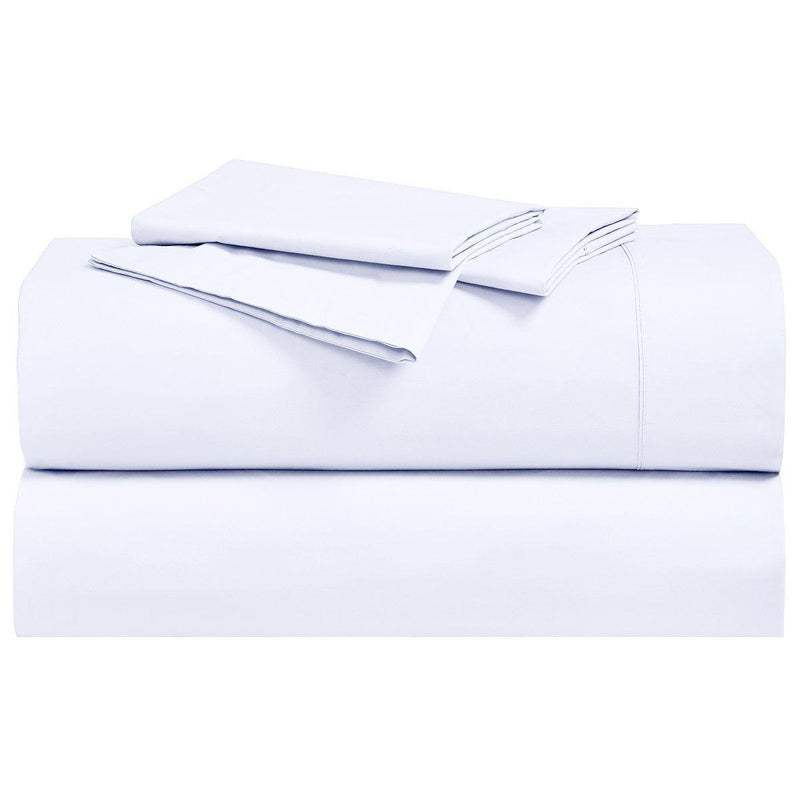 Abripedic Percale Pillowcases (Pair)-Egyptian Linens-Standard Pillowcases Pair-White-Egyptian Linens