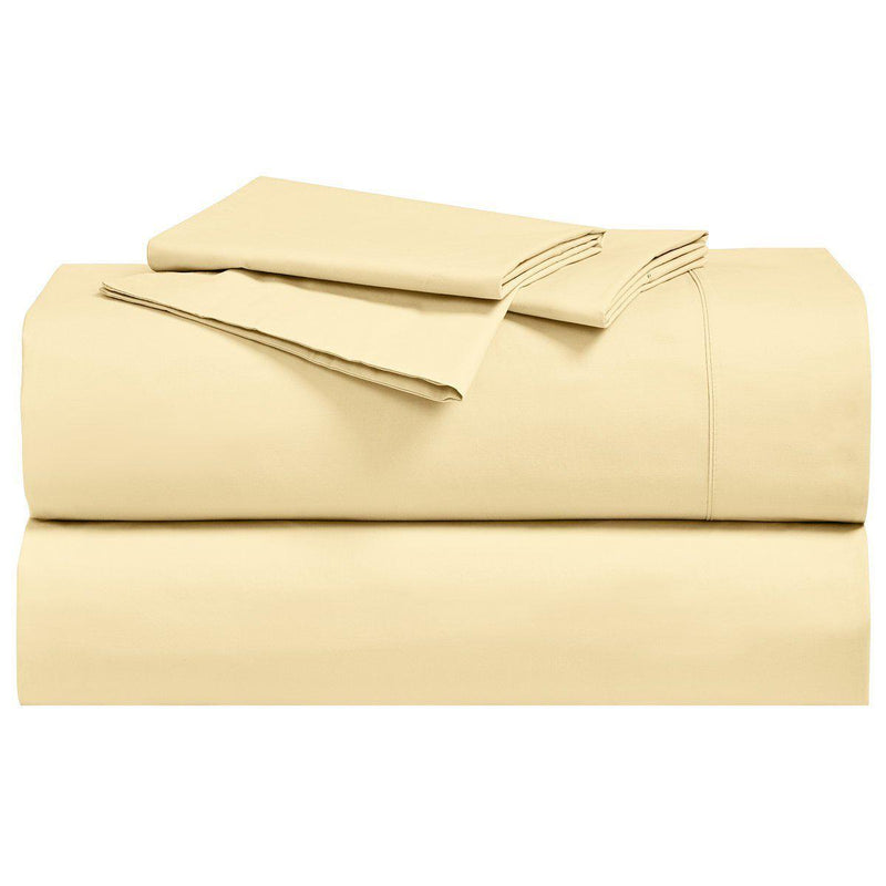 Abripedic Percale Pillowcases (Pair)-Egyptian Linens-Standard Pillowcases Pair-Gold-Egyptian Linens