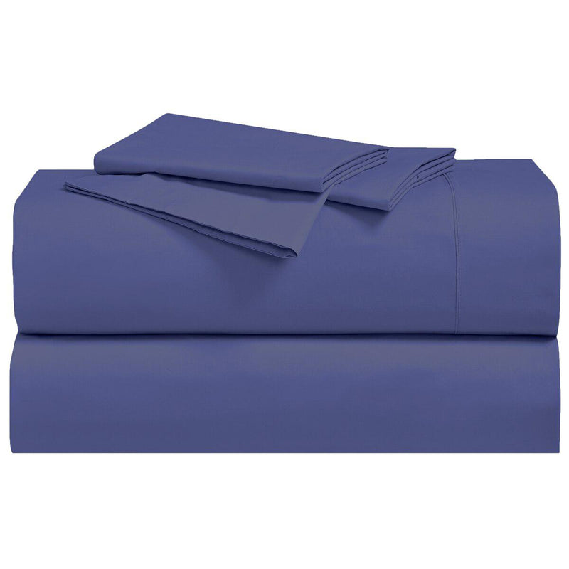 Abripedic Percale Pillowcases (Pair)-Egyptian Linens-Standard Pillowcases Pair-Periwinkle-Egyptian Linens