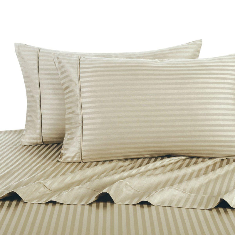 Sheet Set - Striped 600 Thread Count-Royal Tradition-Twin XL-Linen-Egyptian Linens