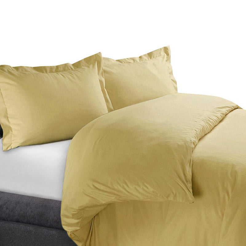 Duvet Cover Set 450 Thread Count-Royal Tradition-Full/Queen-Gold-Egyptian Linens