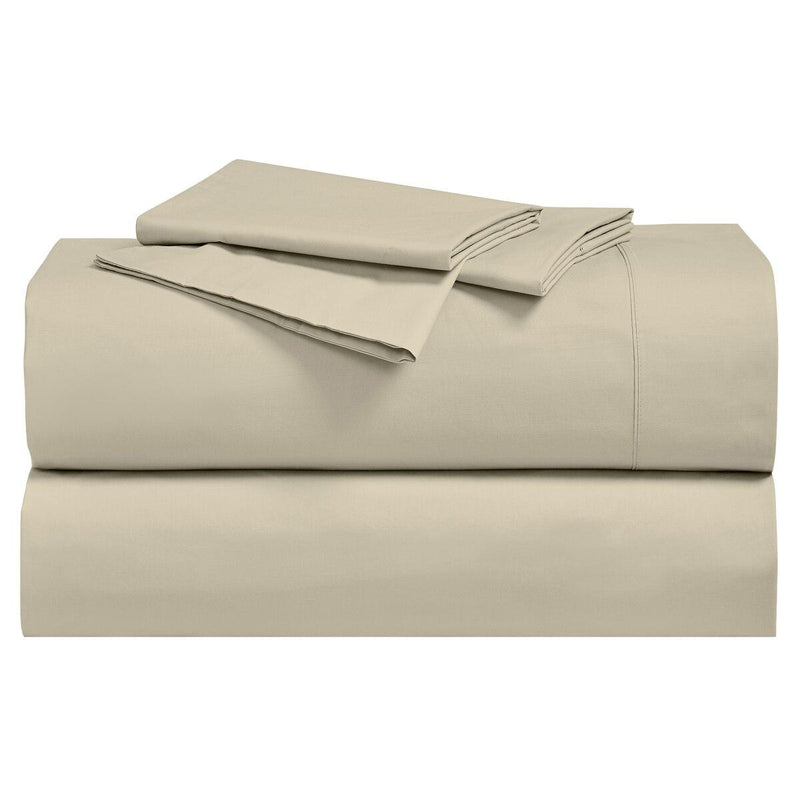 Percale Sheet Set - 250 Thread Count-Royal Tradition-Twin XL-Tan-Egyptian Linens
