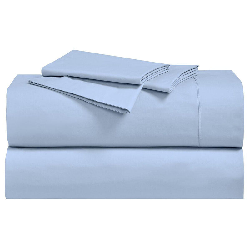 Percale Sheet Set - 250 Thread Count-Royal Tradition-Twin XL-Blue-Egyptian Linens