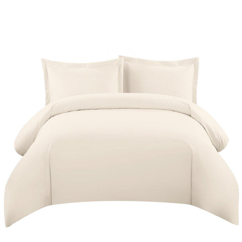 Duvet Cover Set 550 Thread Count-Royal Tradition-Twin/Twin XL-Ivory-Egyptian Linens