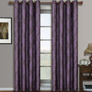 Savanna Inspired Jacquard Curtains Grommet Panels (Set of 2)-Royal Tradition-104 x 108" Pair-Purple-Egyptian Linens