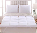 2 Inch Thick Abripedic™ Comfort Mattress Topper 100% Cotton Shell, White Alternative Down fill-Abripedic-Egyptian Linens