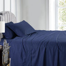 Split King Sheet Set - Striped 608 Thread Count-Royal Tradition-Navy-Egyptian Linens