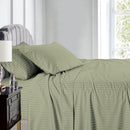 Split Queen Sheet Set Stripe 608 Thread Count-Egyptian Linens-SAGE-Egyptian Linens