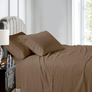 Flex Top California King Sheet Set - 608 Damask Stripe-Royal Tradition-Taupe-Egyptian Linens