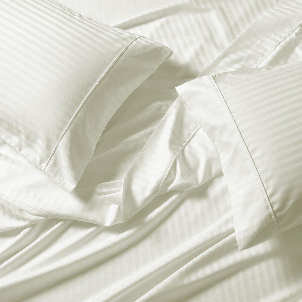 Top Split King Sheet Set Striped 650 Thread Count