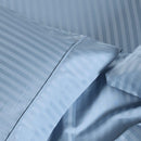 Top Split King (Flex Top) Sheet Set - Striped 650 Thread Count-Royal Tradition-BLUE-Egyptian Linens
