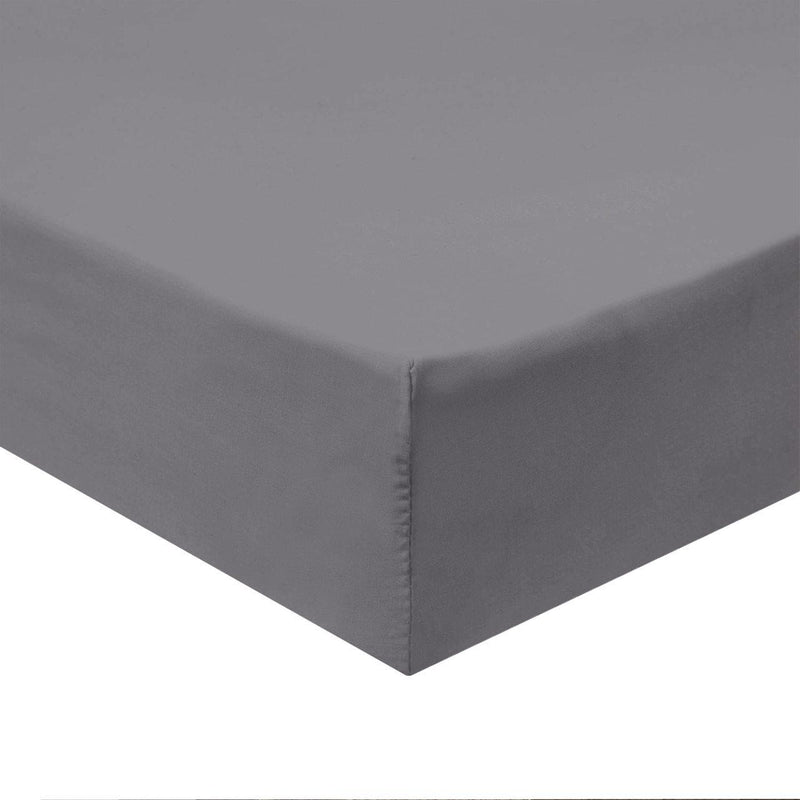 Flex Top King Fitted Sheet Only - Easy Care 650 Thread Count-Royal Tradition-GRAY-Egyptian Linens
