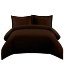 Duvet Cover Set 550 Thread Count-Royal Tradition-Twin/Twin XL-Chocolate-Egyptian Linens