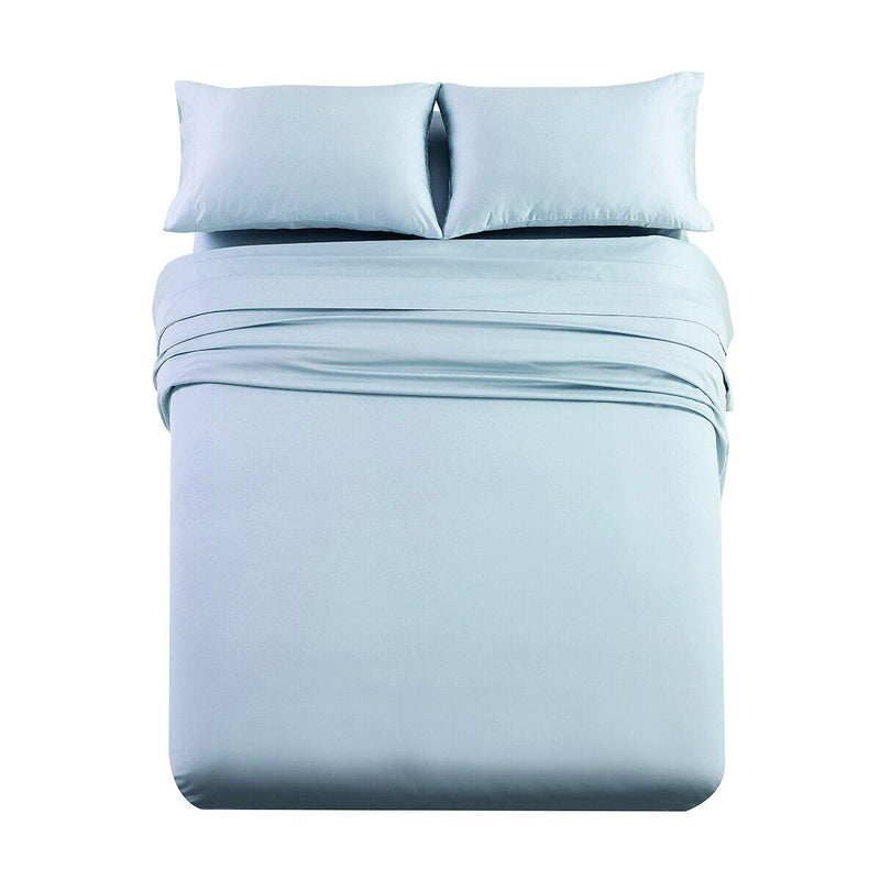Luxury & Heavy 1000 Thread Count Solid Sheet Set-Royal Tradition-Queen-Blue-Egyptian Linens