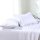 Split Top (Flex) King Sheets Microfiber Sheet Set-Royal Tradition-White-Egyptian Linens
