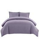 Wrinkle-Free Cotton Blend 600 Thread Count Duvet Cover Set-Royal Tradition-King/Calking-Lilac-Egyptian Linens
