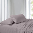 Sheet Set - Striped 300 Thread Count-Royal Tradition-Twin-Lilac-Egyptian Linens