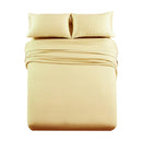 Premium Olympic Queen Sheet Set - Solid 1000 Thread Count-Royal Tradition-Gold-Egyptian Linens
