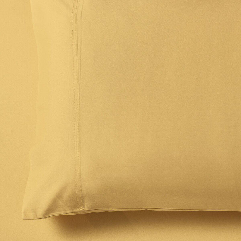 100% Bamboo Viscose Pillowcases (Pair)-Royal Tradition-Standard Pillowcases Pair-Gold-Egyptian Linens