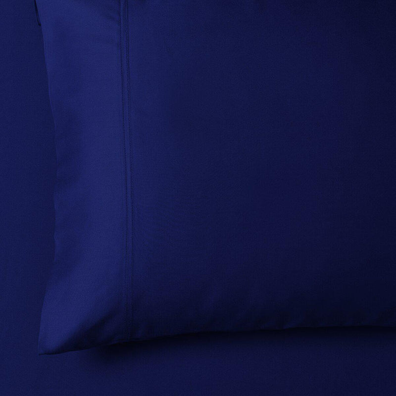 100% Bamboo Viscose Pillowcases (Pair)-Royal Tradition-Standard Pillowcases Pair-Royal Blue-Egyptian Linens