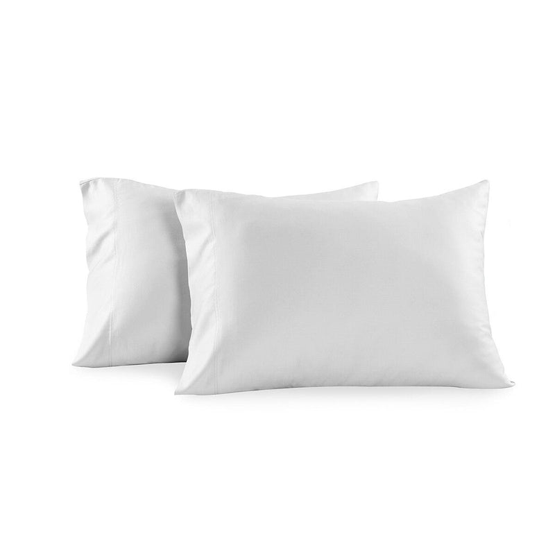 Luxury 1000 Thread Count Solid Pillowcases (Pair)-Royal Tradition-Standard Pillowcases Pair-White-Egyptian Linens