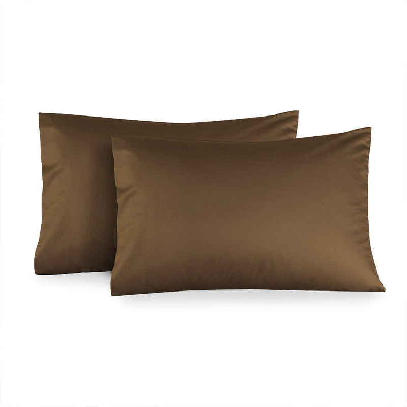 Luxury 1000 Thread Count Solid Pillowcases (Pair)-Royal Tradition-Standard Pillowcases Pair-Taupe-Egyptian Linens