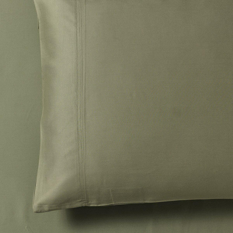 Cooling Bamboo 600 Pillowcases-Abripedic-Standard Pillowcases Pair-Sage-Egyptian Linens