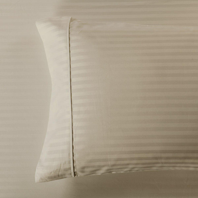 Easy Care 650 Stripe Pillowcases (Pair)-Royal Tradition-Standard Pillowcases Pair-Linen-Egyptian Linens