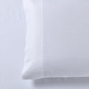 Silky Cotton, Bamboo-Cotton Blended 2 Pillowcases (Hybrid)-Royal Tradition-Standard Pillowcases Pair-White-Egyptian Linens