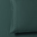 Silky Cotton, Bamboo-Cotton Blended 2 Pillowcases (Hybrid)-Royal Tradition-Standard Pillowcases Pair-Teal-Egyptian Linens