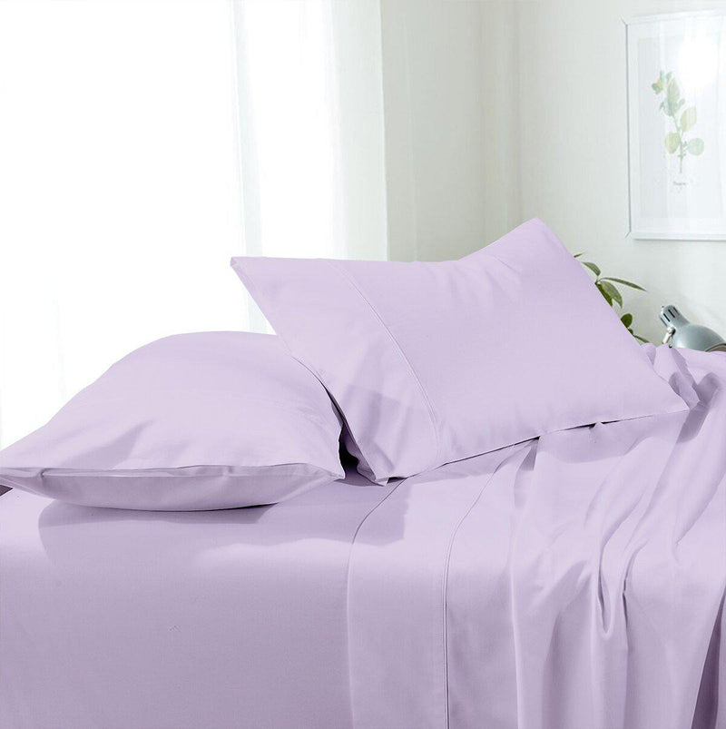 Soft & Wrinkle-Free Split Adjustable King Sheets 100% Easy Care Microfiber-Royal Tradition-Lilac-Egyptian Linens