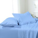 Soft & Wrinkle-Free Split Adjustable King Sheets 100% Easy Care Microfiber-Royal Tradition-Blue-Egyptian Linens
