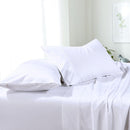 Soft & Wrinkle-Free Split Adjustable King Sheets 100% Easy Care Microfiber-Royal Tradition-White-Egyptian Linens