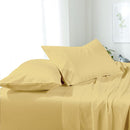 Soft & Wrinkle-Free Split Adjustable King Sheets 100% Easy Care Microfiber-Royal Tradition-Gold-Egyptian Linens
