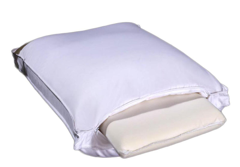 280 Thread Count Adjustable White Duck Down Pillow - Medium to Firm Support-Pillows-Egyptian Linens-Egyptian Linens