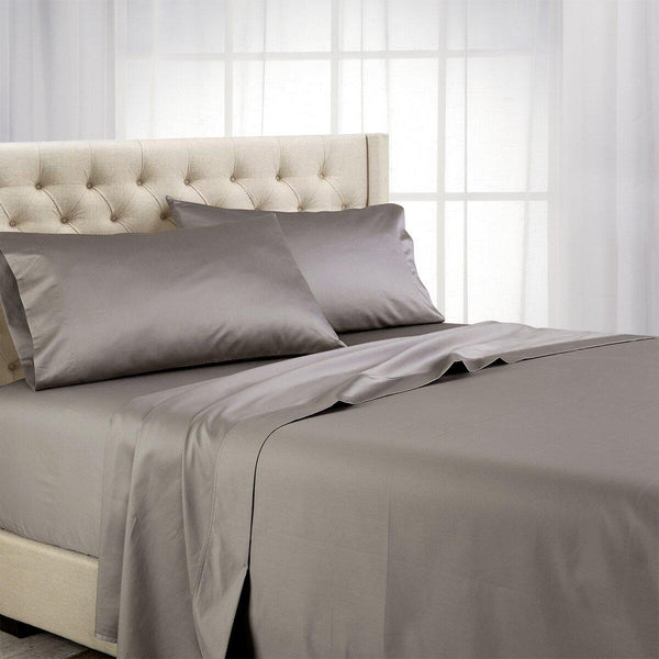 Split King Sheet Set - Heavyweight 1000 Thread Count-Royal Tradition-Gray-Egyptian Linens