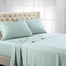 Split Top (Split Head) King Sheets 1000 Thread Count 100% Cotton Solid Sheet Sets-Royal Tradition-Sea-Egyptian Linens