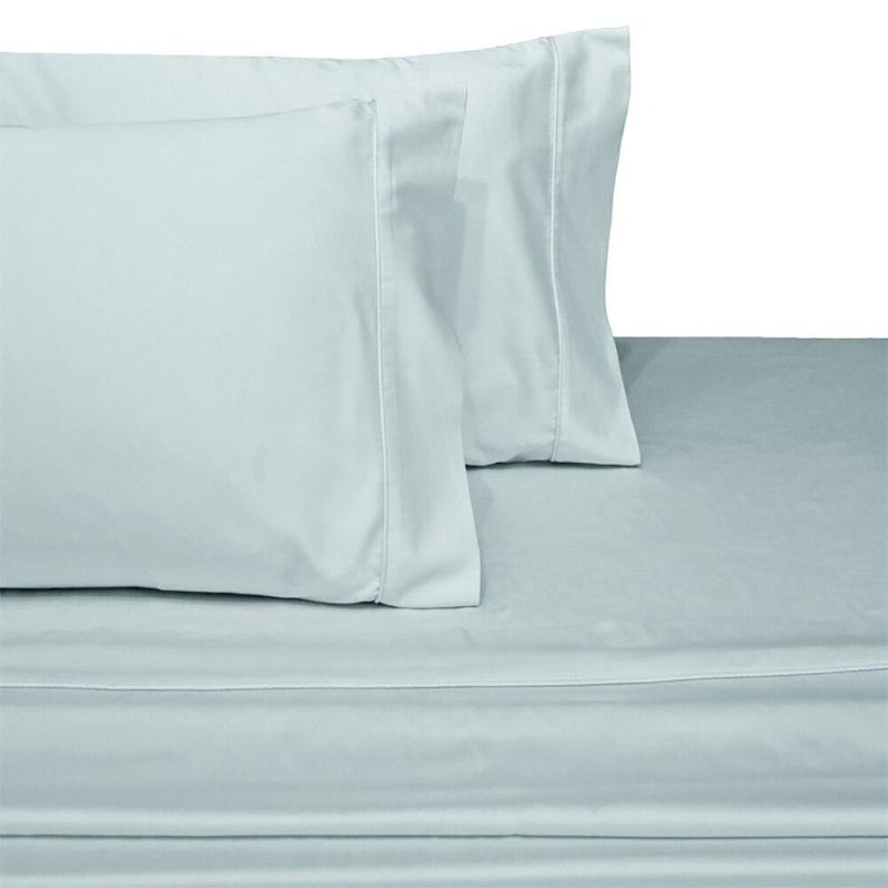 Split Top King Sheets 300 Thread Count 100% Cotton (Half Split Fitted)-Royal Tradition-Sea-Egyptian Linens